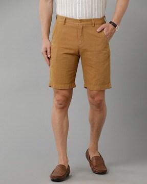Flat-Front Slim-Fit Shorts