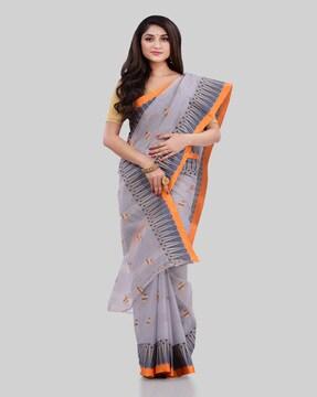Pure Handloom Cotton Woven Designer Saree