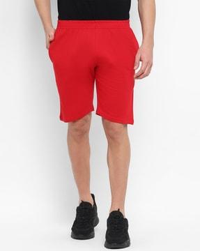Cotton Knit Shorts with Insert Pockets