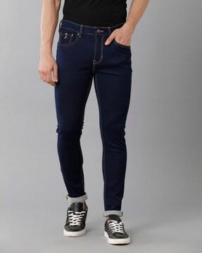 Mid Rise Slim-Fit Jeans