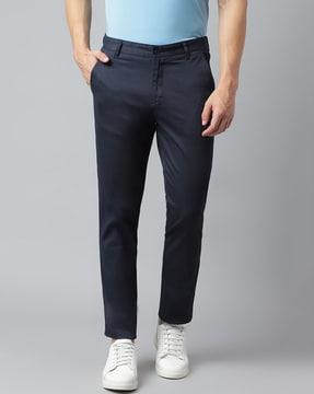 Flat Front Straight-Fit Chinos