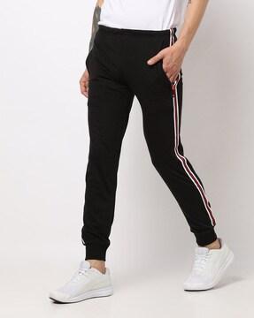Tapered Fit Joggers with Zipped Pocket