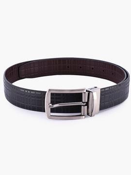 Genuine Leather Belt with Embossed Design
