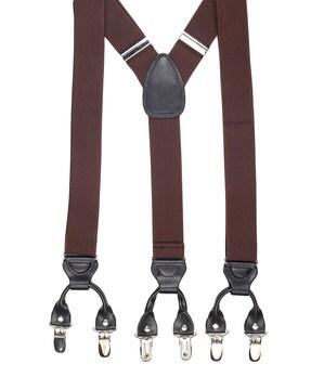 Textured Clip-On Suspenders