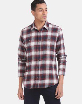 Checked Shirt with Patch Pockets
