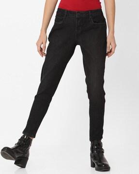 Ankle-Length Straight Fit Jeans