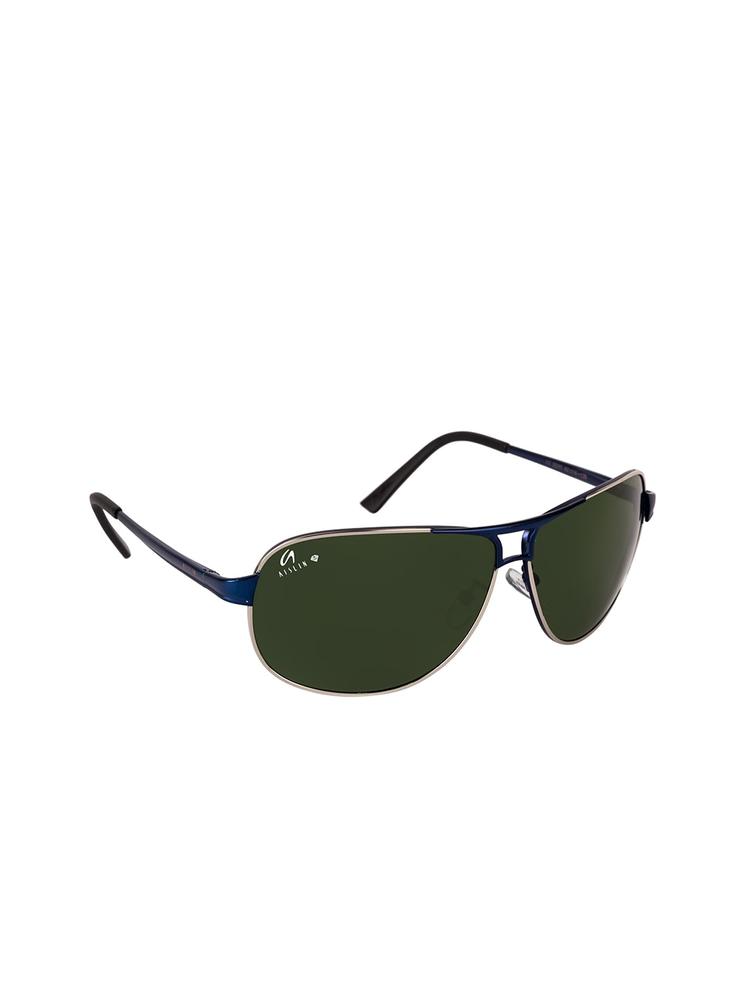 AISLIN Men Green UV Protected Aviator Sunglasses
