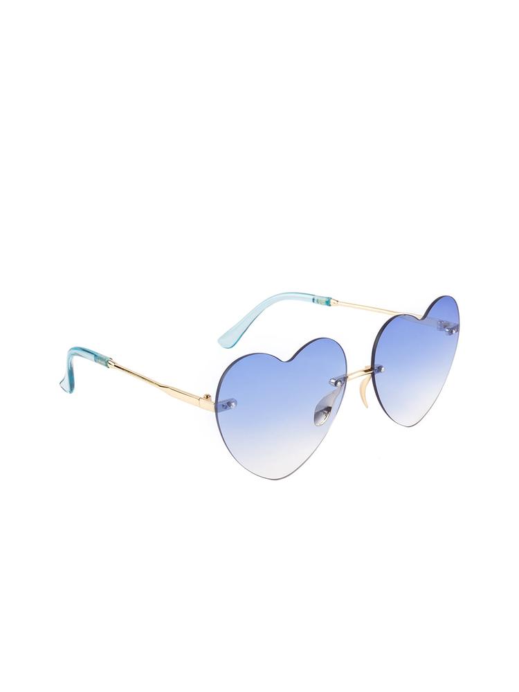 AISLIN Women Blue UV Protected Heart Shaped Sunglasses
