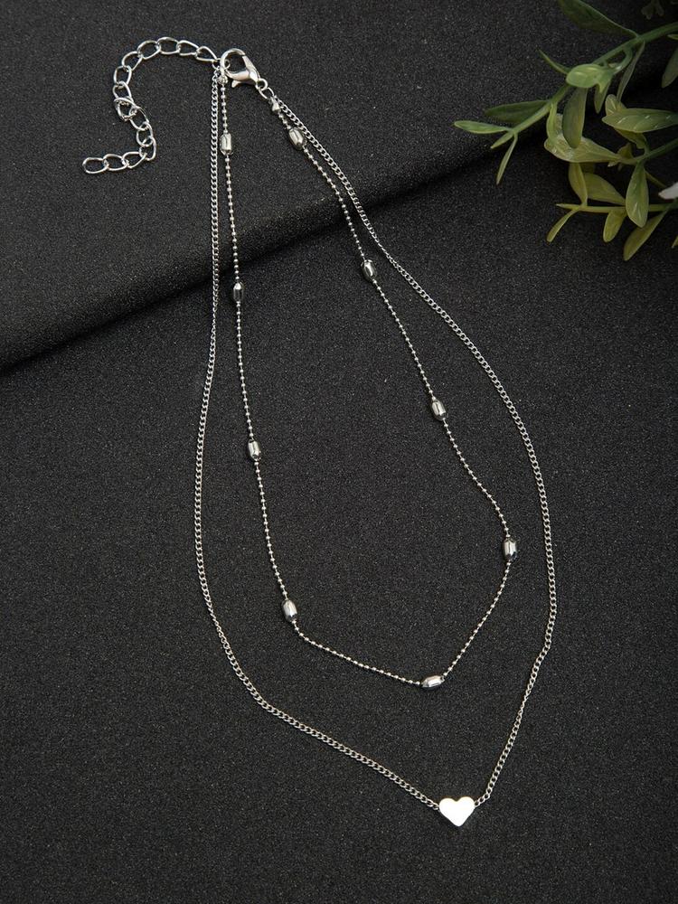 YouBella Women Silver-Toned Necklace