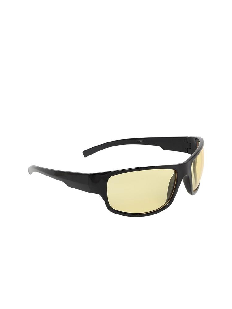 ALIGATORR Unisex Yellow Lens & Black Sports Sunglasses with UV Protected Lens AGR_ND