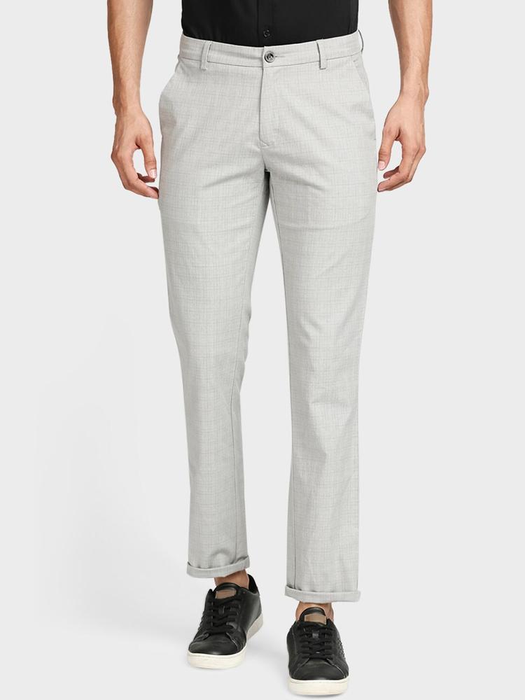 ColorPlus Men Grey Trousers