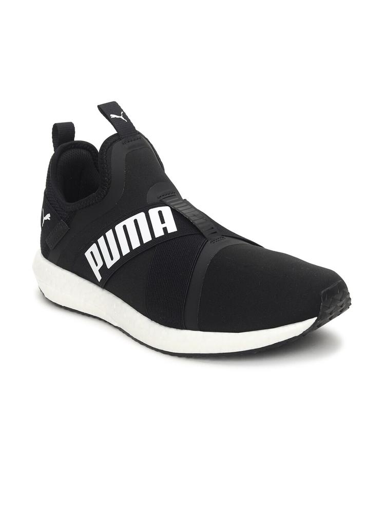 Puma Unisex Black & White Mega NRGY X v2 Running Shoes