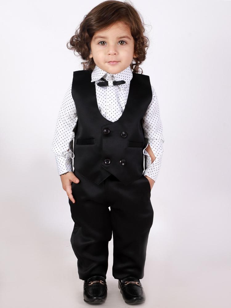 KID1 Boys Black Suit With Bow-Tie