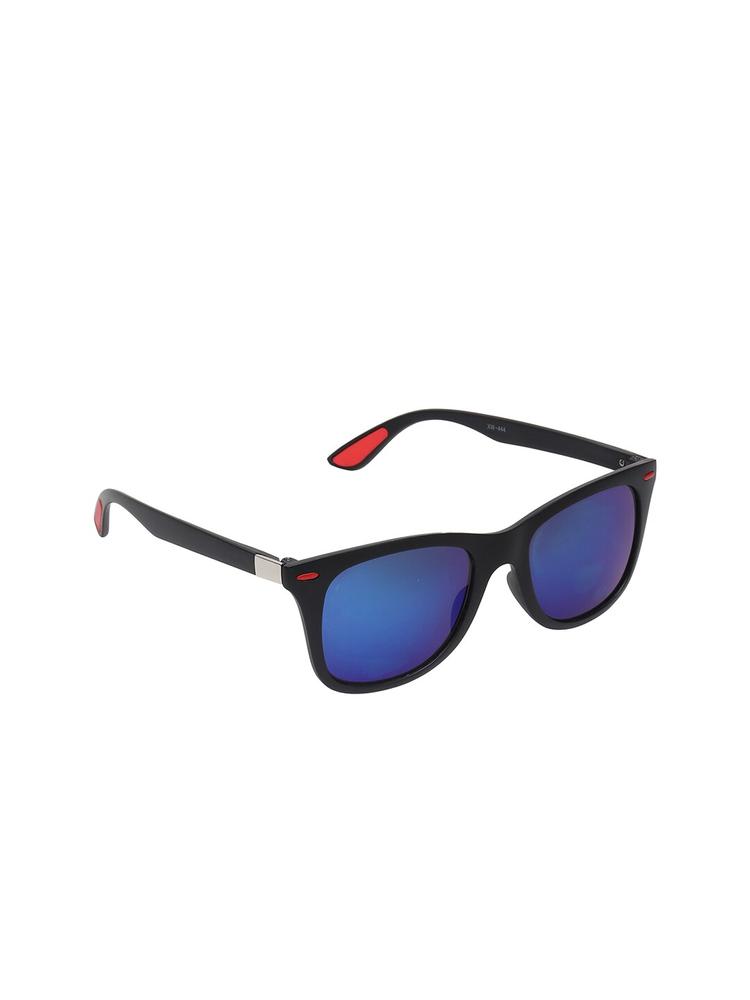ALIGATORR Unisex Blue Lens & Black Wayfarer Sunglasses with UV Protected Lens