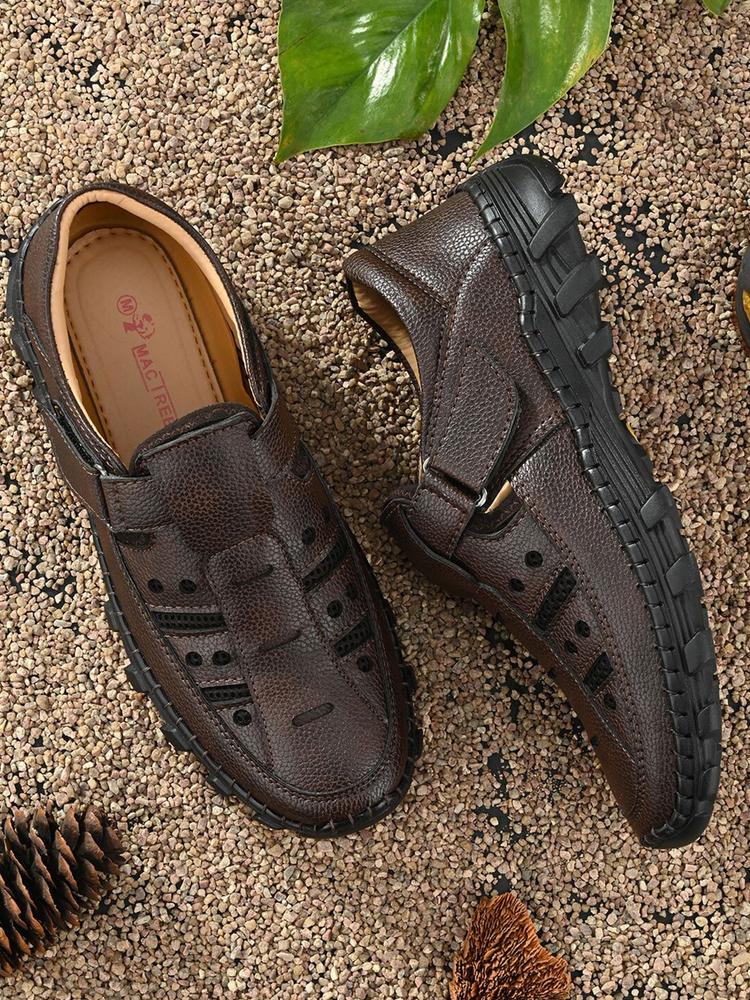 Mactree Men Brown Shoe Style Sandals