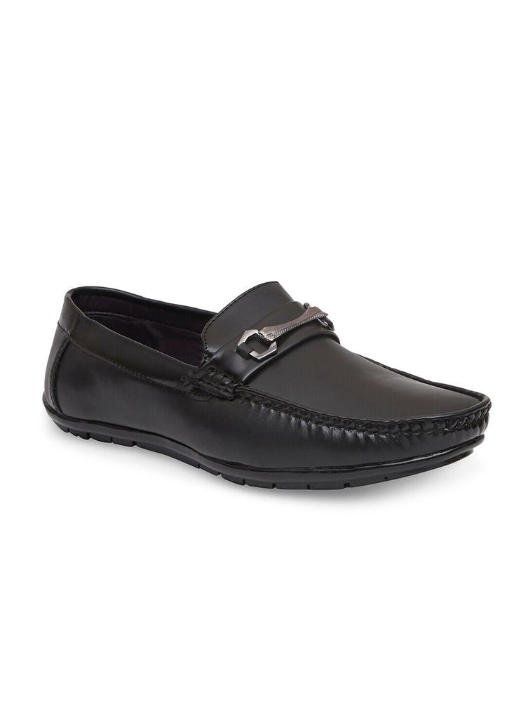 WELBAWT Men Black Solid Formal Loafers