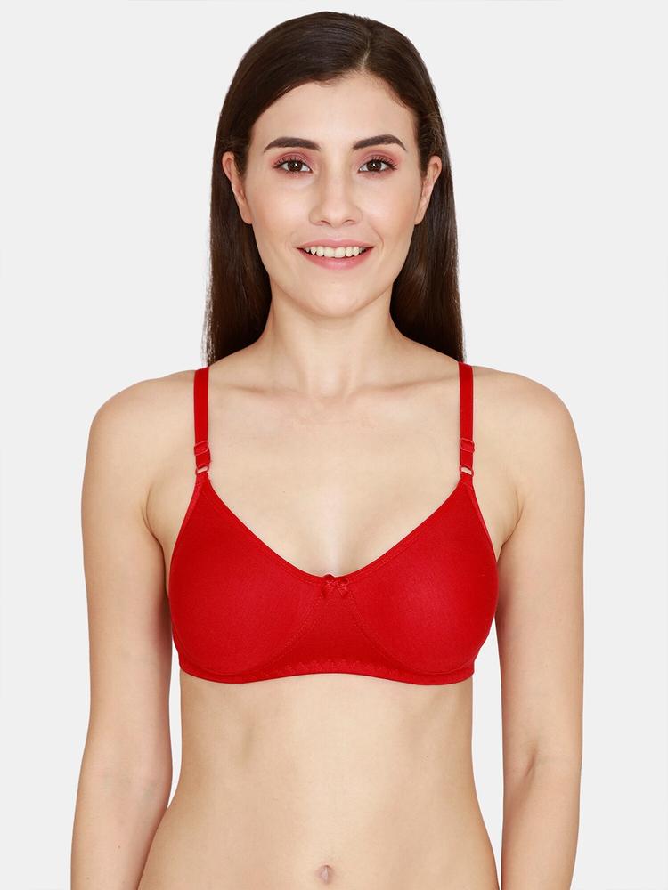 Coucou by Zivame Red Solid T-shirt Bra