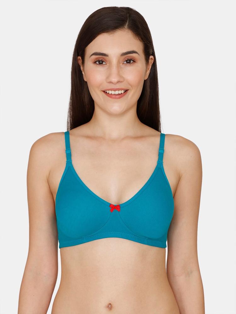 Coucou by Zivame Blue Non-Padded Non-Wired T Shirt Bra