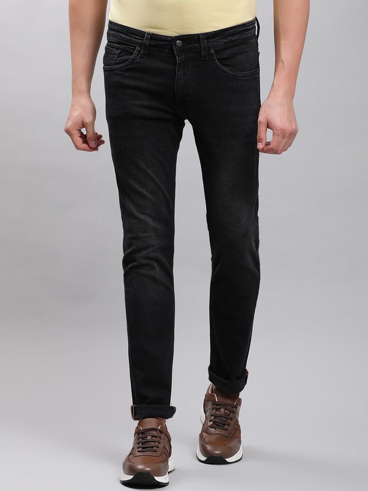 Matinique Men Black Regular Fit Cotton Jeans