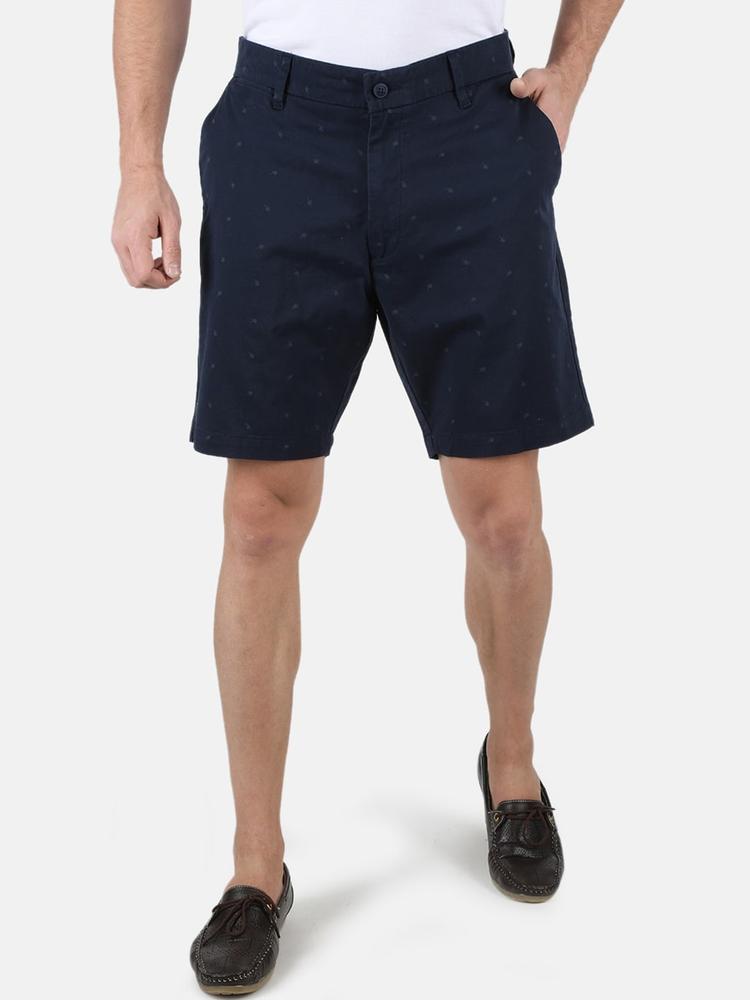 Monte Carlo Men Navy Blue Printed Regular Shorts