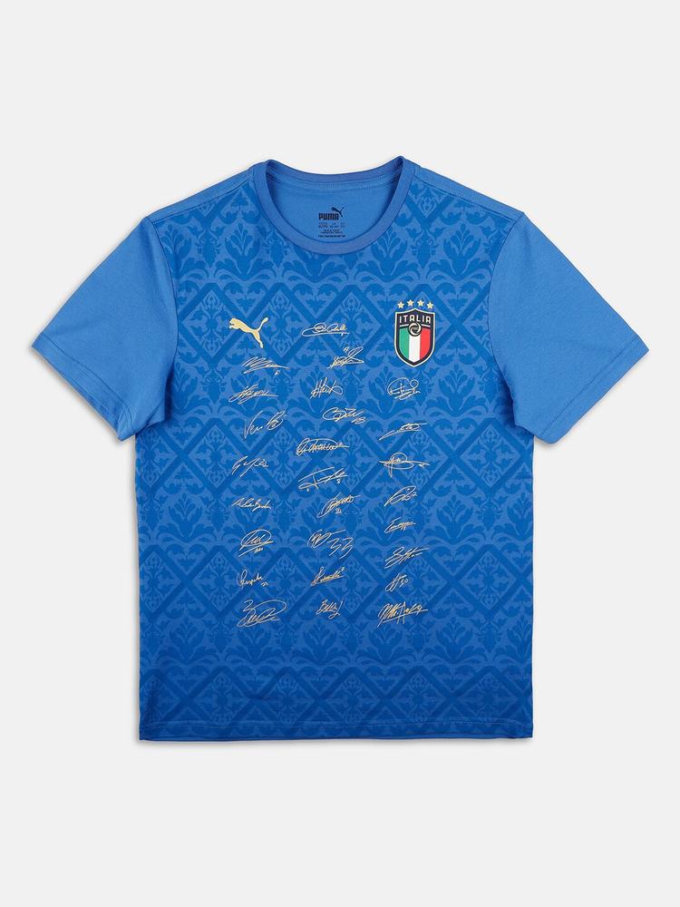 Puma Boys Blue Italia Signature Winner Youth Cotton T-shirt