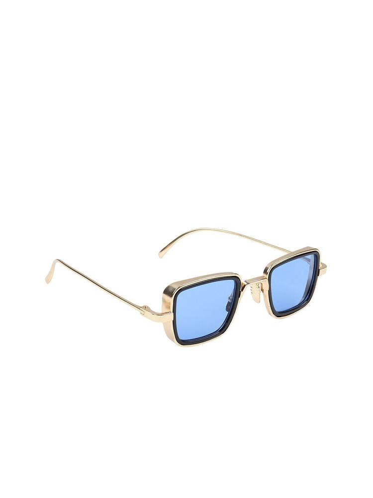 FROGGY Kids Blue Lens & Gold-Toned Square Sunglasses with UV Protected Lens