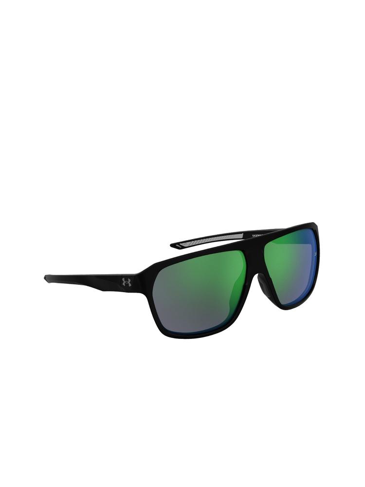 UNDER ARMOUR Green Rectangular Sunglasses with UV Protected Lens