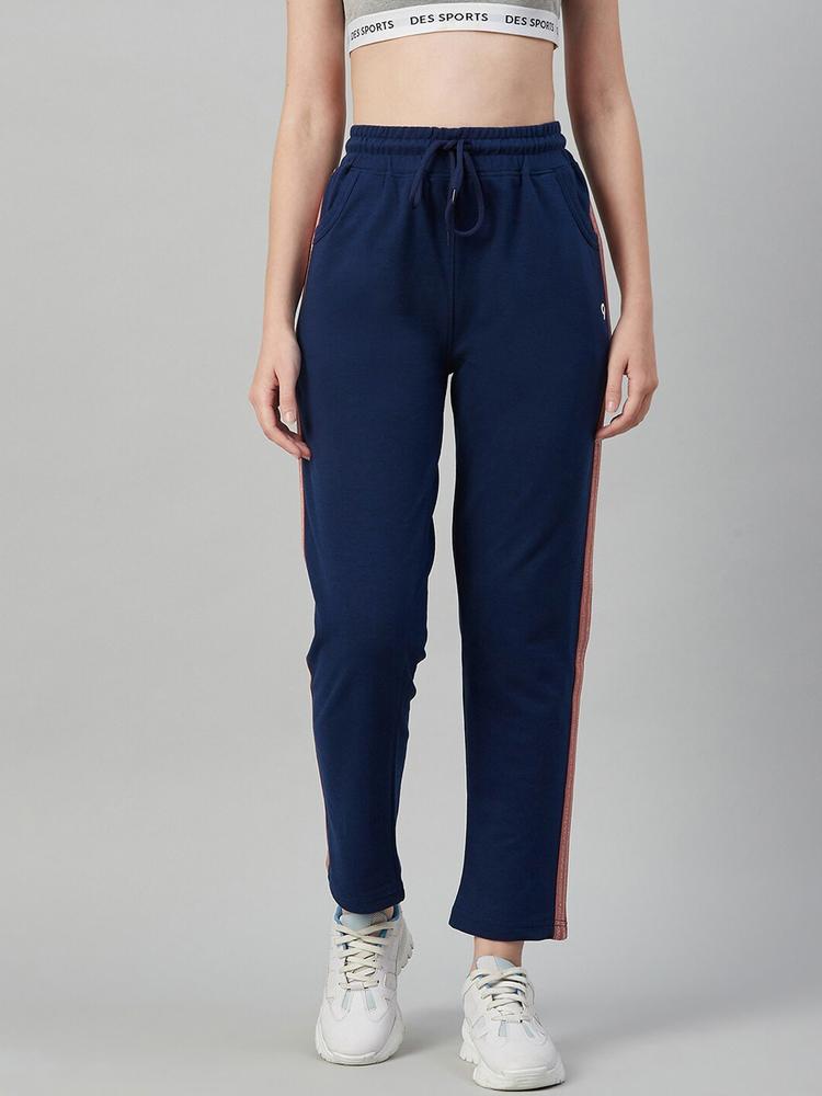 C9 AIRWEAR Women Navy-Blue Solid Track Pant