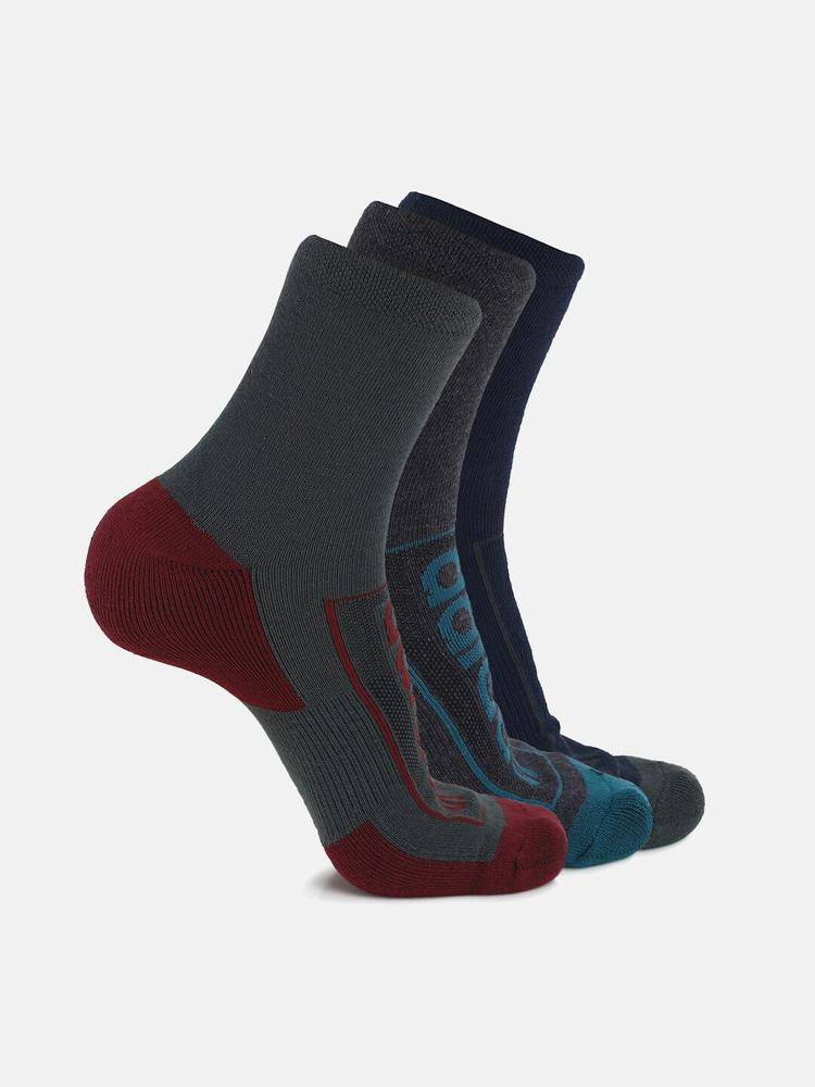 Adidas Men Pack of 3 Patterned Ankle Length Socks