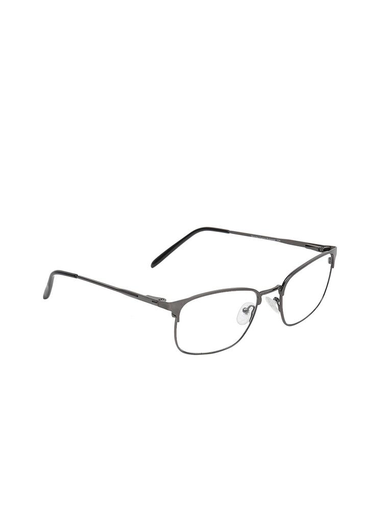 ALIGATORR Unisex Clear Lens & Black Rectangle Sunglasses with UV Protected Lens
