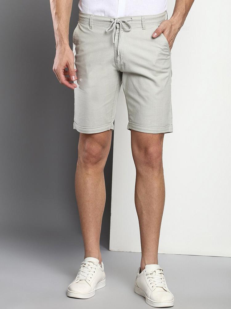 Dennis Lingo Men Grey Slim Fit Shorts