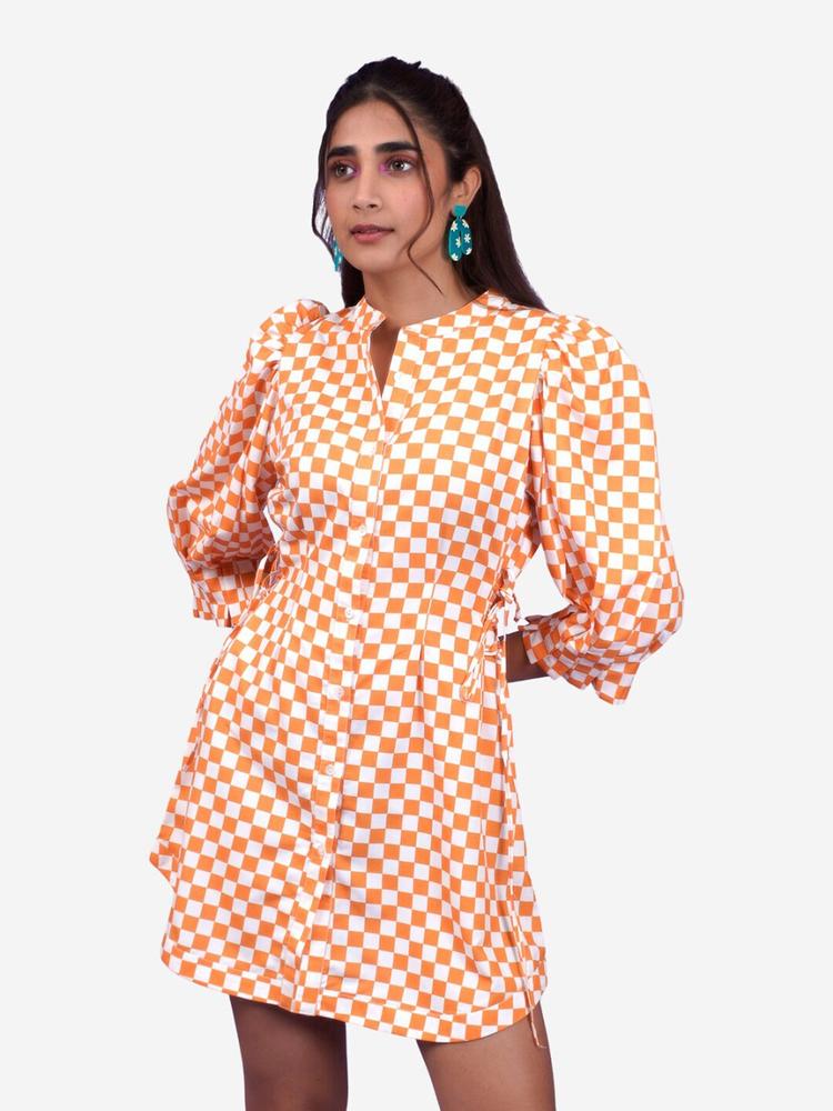 Alaya By Stage3 Orange A-Line Dress