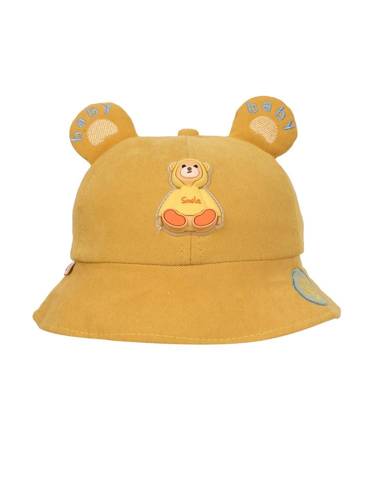 FabSeasons Kids Yellow Cotton Bucket Hat