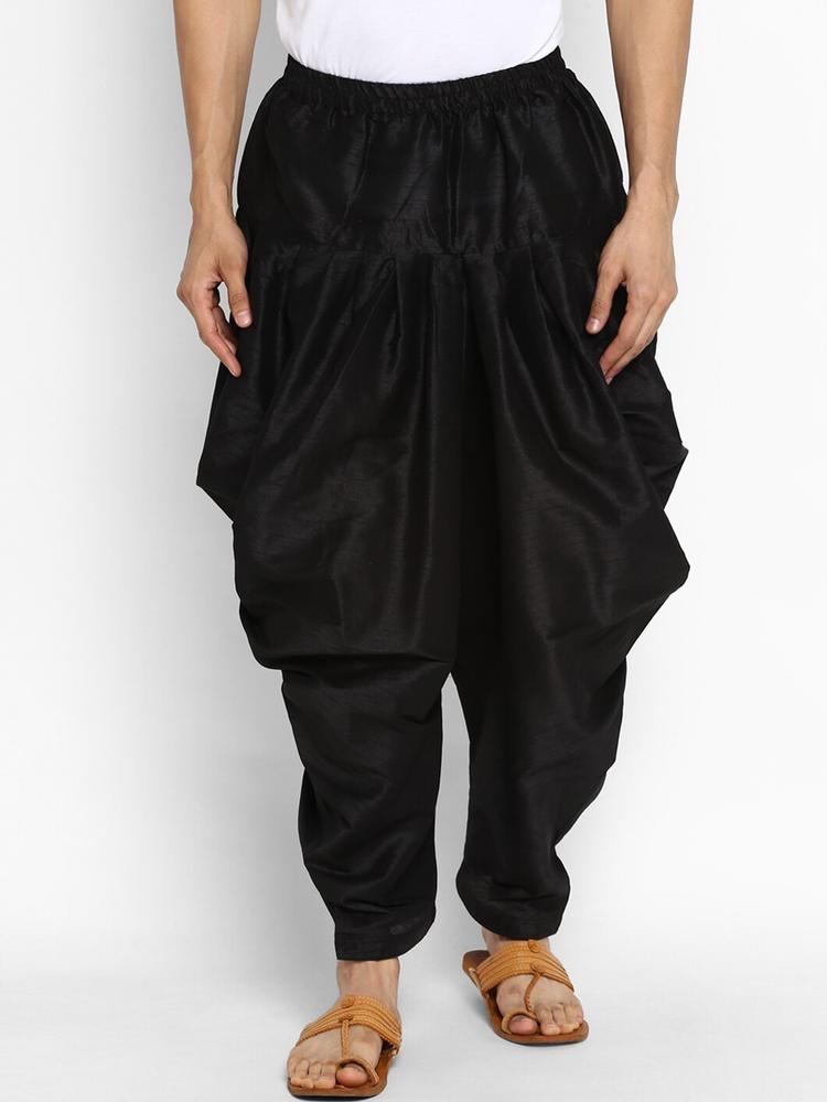ROYAL KURTA Men Black Solid Loose-Fit Pyjama