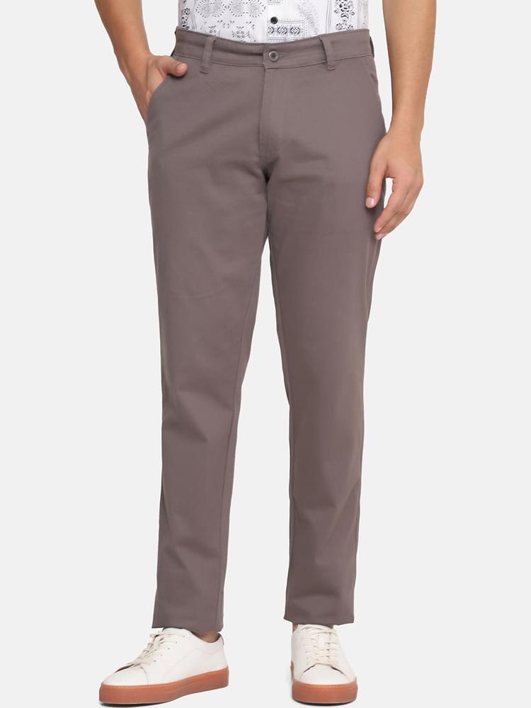 TAHVO Men Grey Comfort Trousers
