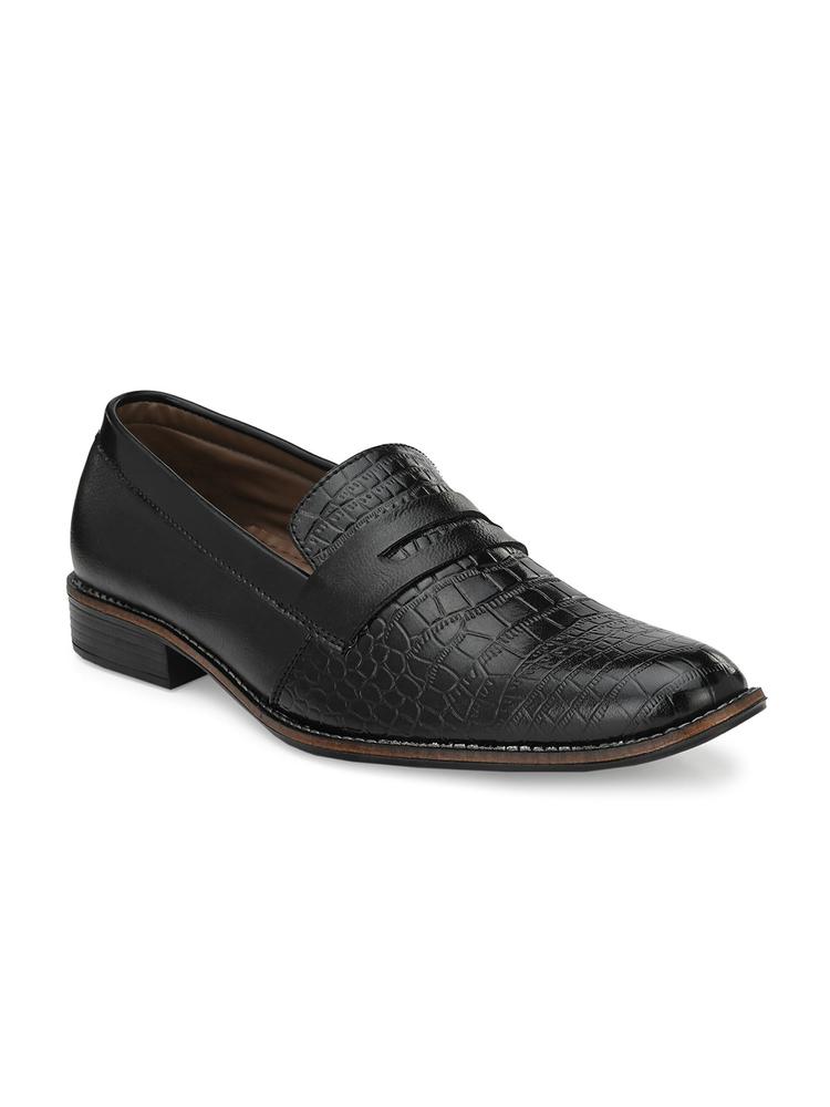 Sir Corbett Men Black Solid Formal Loafers