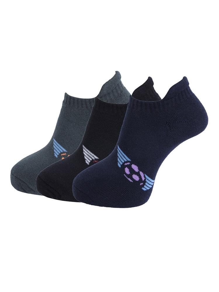 Dollar Socks Men Pack Of 3 Printed Ankle-Length Socks