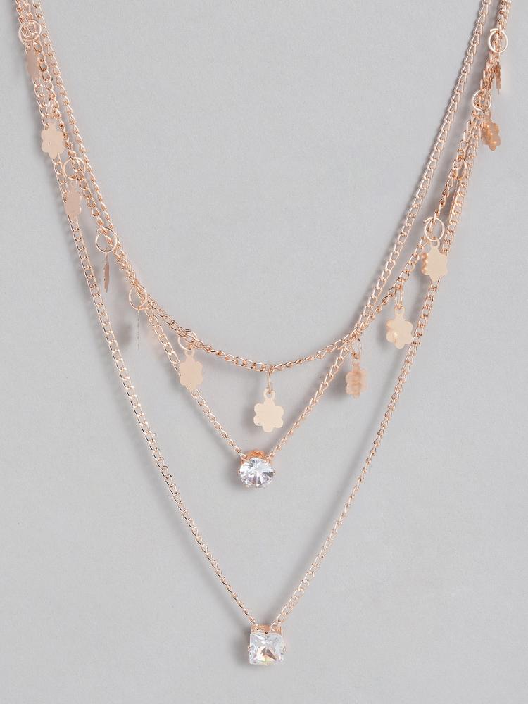 Kord Store Rose Gold Rose Gold-Plated Layered Necklace