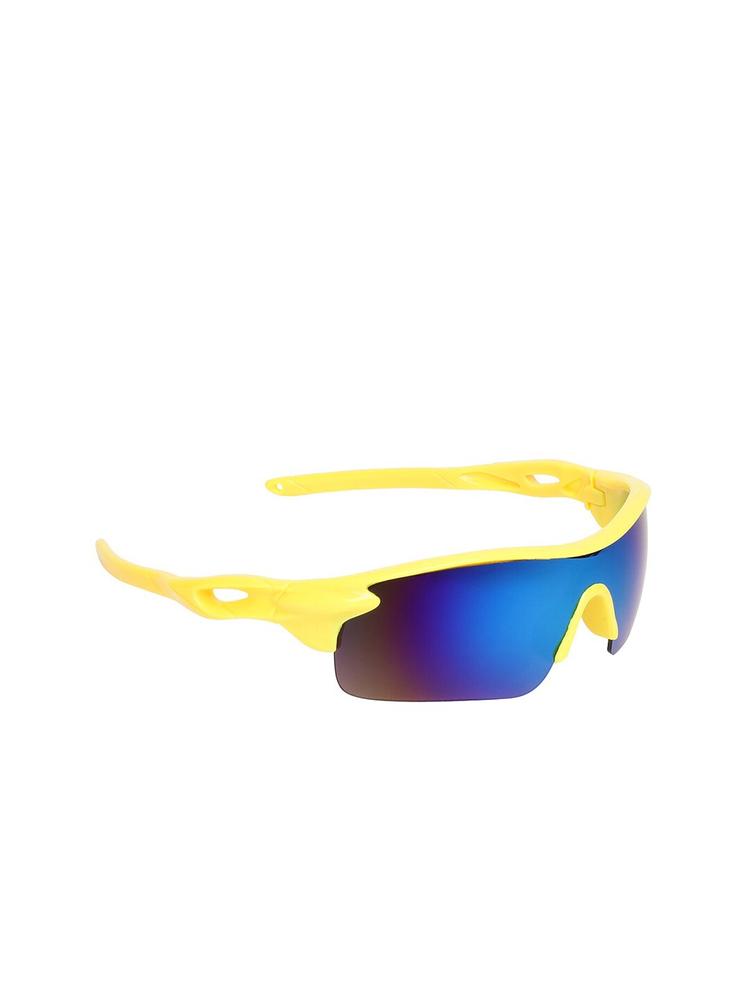 ALIGATORR Unisex Blue Lens & Yellow Sports Sunglasses  AGR_SPRT_YLW-BLUMER