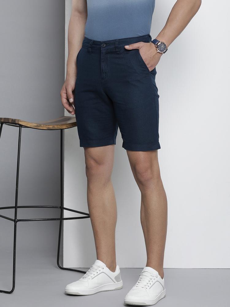Nautica Men Linen Cotton Slim Fit Shorts