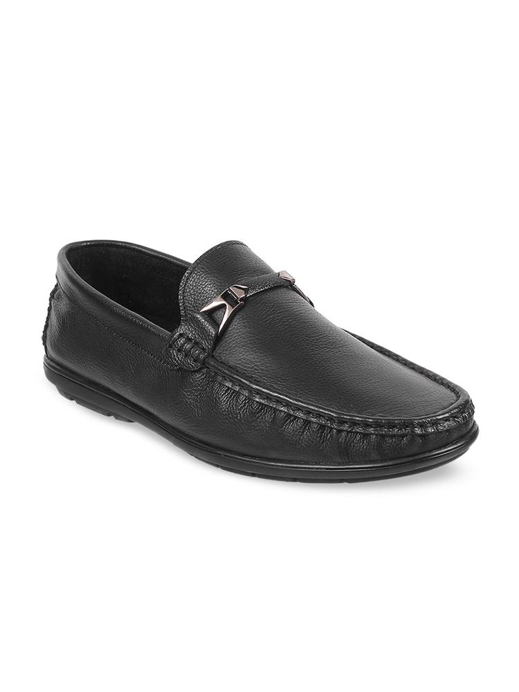 Metro Men Textured Leather Loafers
