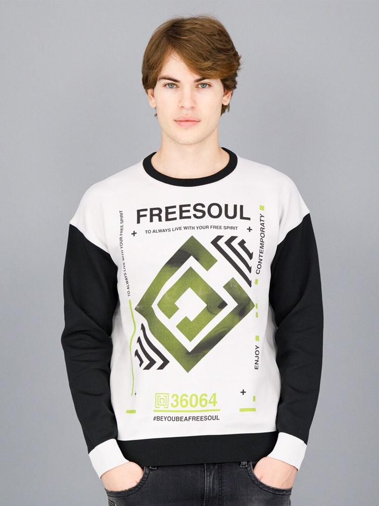 FREESOUL Men Printed Sweatshirt