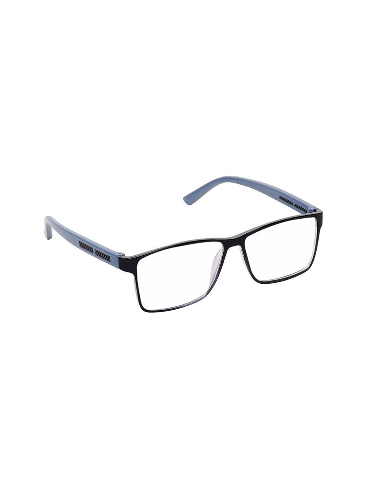 ALIGATORR Clear Lens & Black Square Sunglasses with UV Protected Lens AGR_AERO SQR GREY