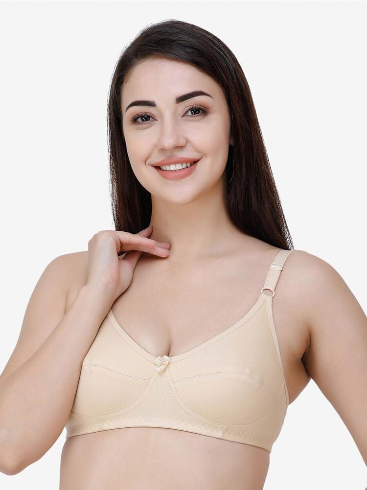 College Girl Solid Cotton Non Padded Everyday Bra