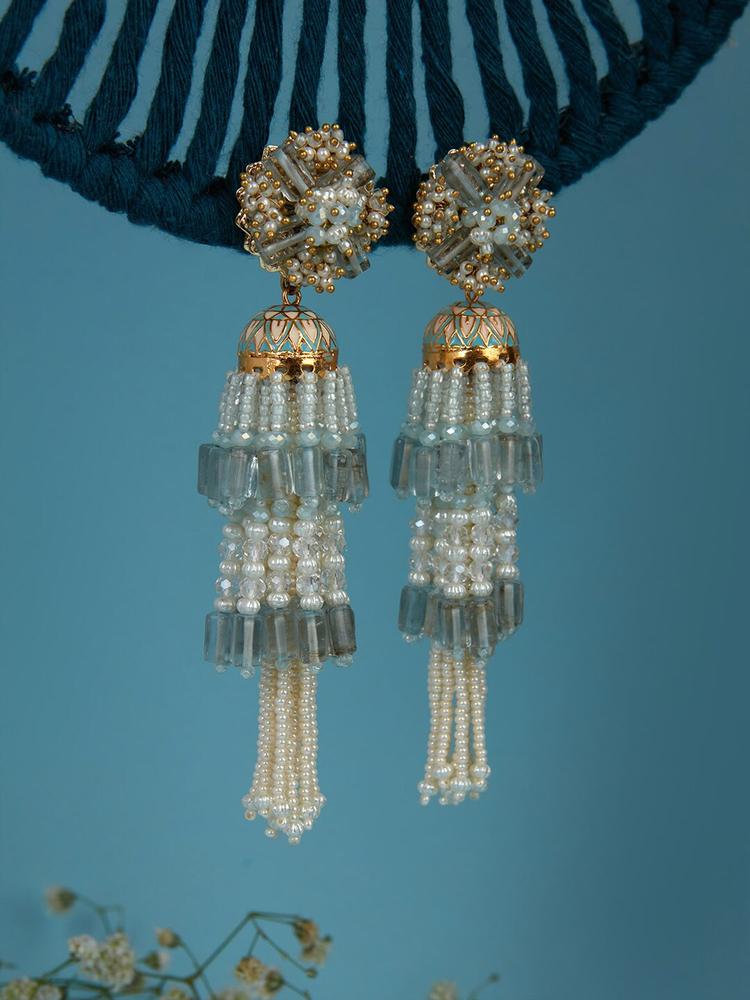 D'oro Contemporary Jhumkas Earrings