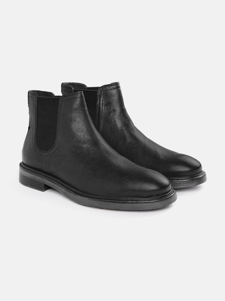 Geox Man Leather Ankle Boots