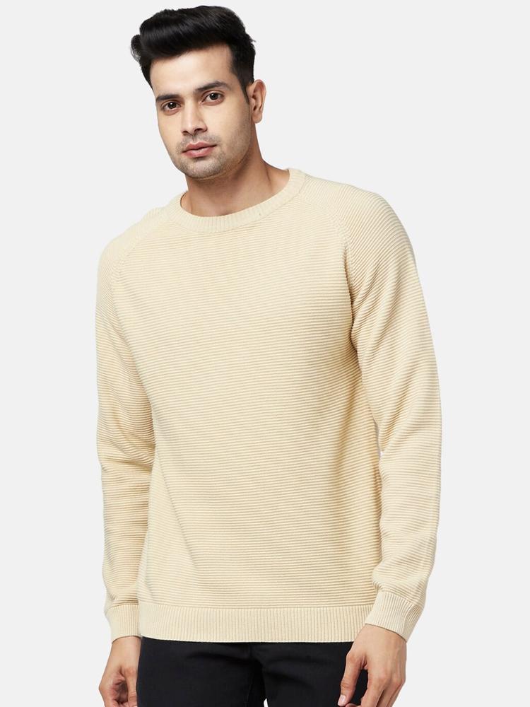 BYFORD by Pantaloons Men Beige Cotton Pullover