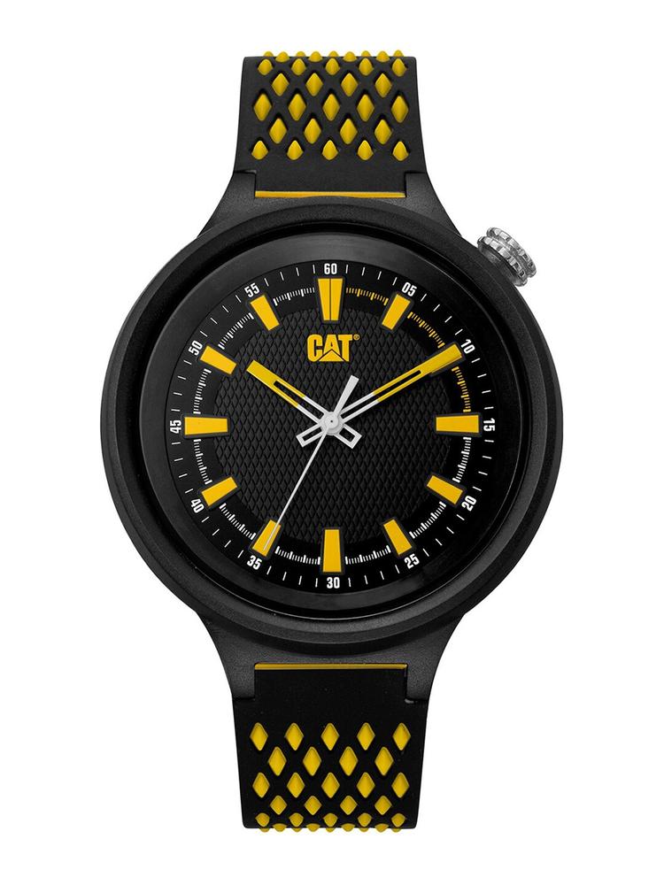 CAT Unisex Black Brass Dial & Multicoloured Straps Analogue Watch LL.111.21.117