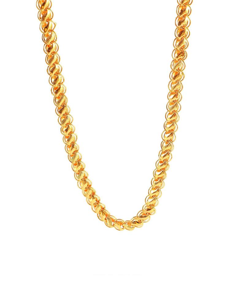 Jewar Mandi Unisex Gold-Toned Gold-Plated Antique Chain
