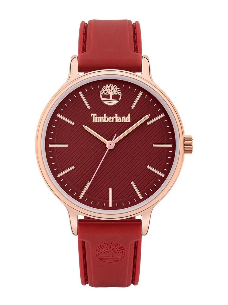 Timberland Women Red Dial & Leather Strap Analogue Watch TBL.15956MYR/16P